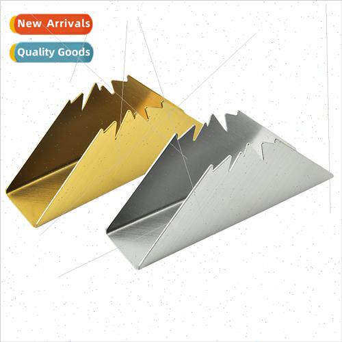 Stainless Steel Triangle Paper Towel Holder Metal Napkin Hol