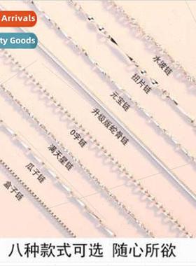 s925 silver box snake bone melon water wave bo o word jewelr