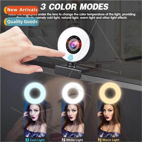 4k beauty auto focus 1080p computer camera hd touch usb live