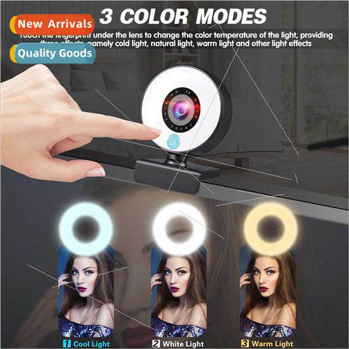4k beauty auto focus 1080p computer camera hd touch usb live