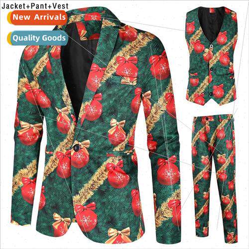 fall winter new casual 3D printing su vest su pants su 3PCS