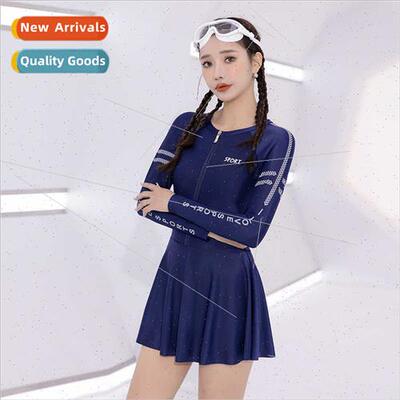 Swimsu 2023 new sports one-piece female conservative belly-s