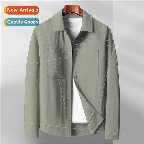 2023 men jackets spring fall thin father installed young mid
