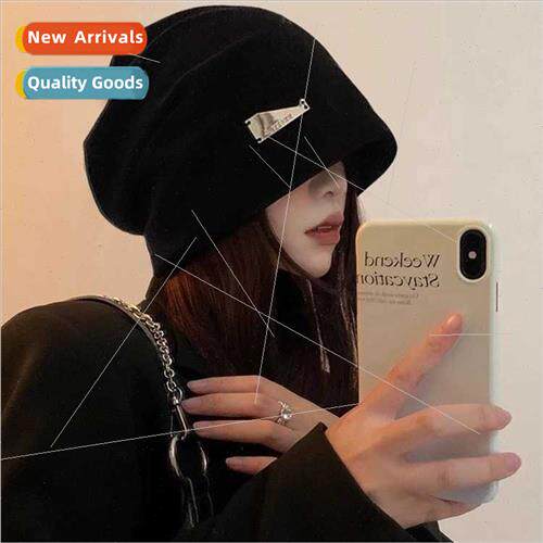 New fall winter warm pile cap iron label kn cap sweet cool K