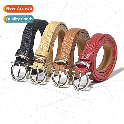 Korea classic big buckle pin buckle imation leather belt Ms.