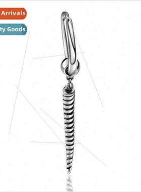 Korean  simple metal wind personaly creative  earrings strai