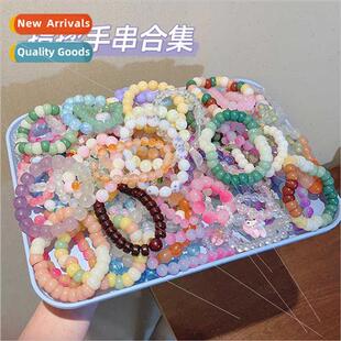 beading bracelet ice play imation translucent Decompression