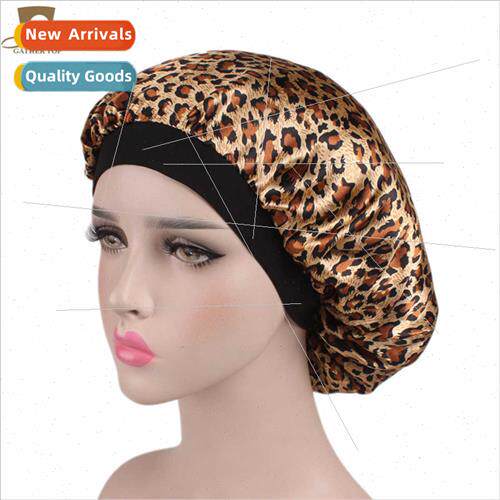 New wide-brimmed Satin Sleeping Cap Chemo Hat Hair Loss Cap