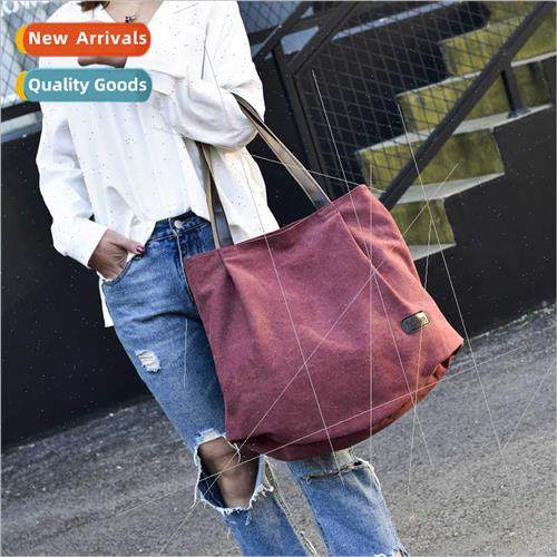 Fashion ladies canvas shoulder bag Mori large-capacy Tote ba