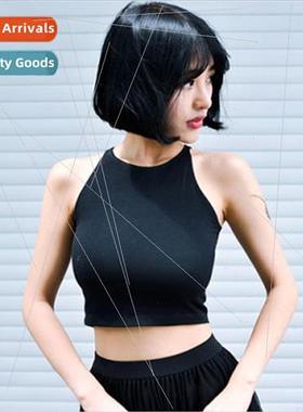Women Yoga exercise tank top female anti-glare bustier halte