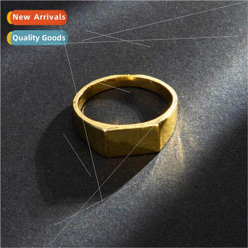 mple fashion glamorous glossy ring Gold silver black 3 color