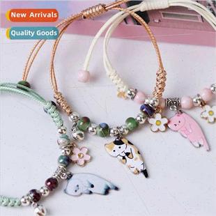 lazy cat girlfriend niche gift simple female New bracelet