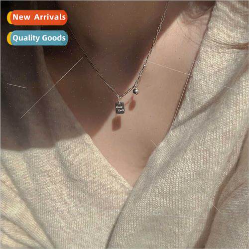 cky Square Sweater Chain Necklace Necklace Women Pure Desire