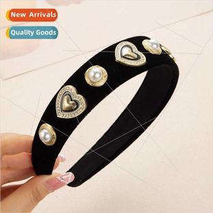 hair bands pearl French rhinest sense retro senior New women