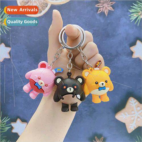 Cartoon egg party keychain boy bear pendant lost heart bear