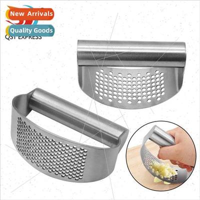 Stainless Steel Ring Garlic Press Garlic Masher Household Ma