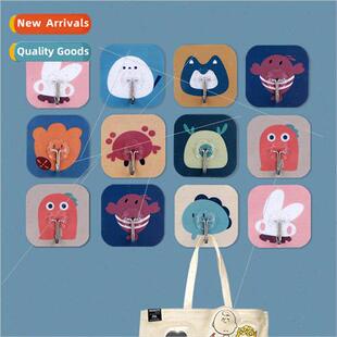 Adhesive hooks household kchen wall behind the door sticking