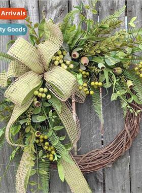 mulation plants rustic wind door hanging decorations green p