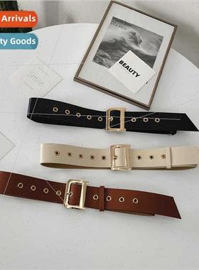Women buckle waist seal pin buckle wide belt belt tie plasti