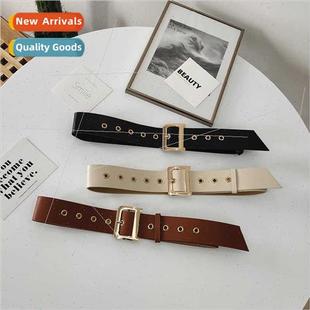 seal pin wide Women tie waist belt plasti buckle