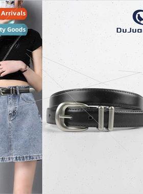 New 2023 women belt leather cowhide pants belt versatile ret
