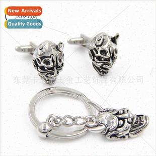 Europe skull shape new cufflinks keychain set to ize picture