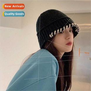 basin ladies knted 2021 cap hat wool warm Cold