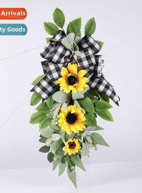 mulation sunflower wreath fake flowers simulation flowers sp