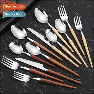 rosewood knife handle wood ash Japan spoon 304 Zhengheng