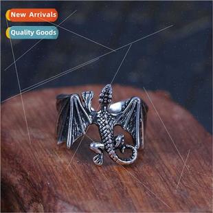 Bully lizard alloy ring opening adjustable ring men nd hand