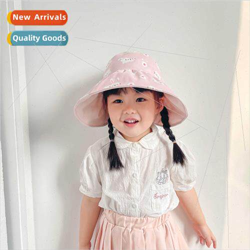 Spring summer  children sunscreen hat hollow top hat cute ba