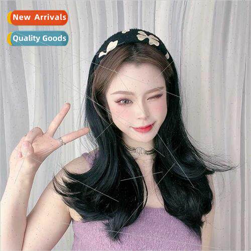 Wig female hair band one half head set type medium-length cu