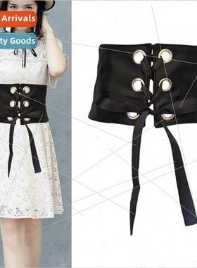 Stchy wide belt female tie fashion decoration dress girdle w