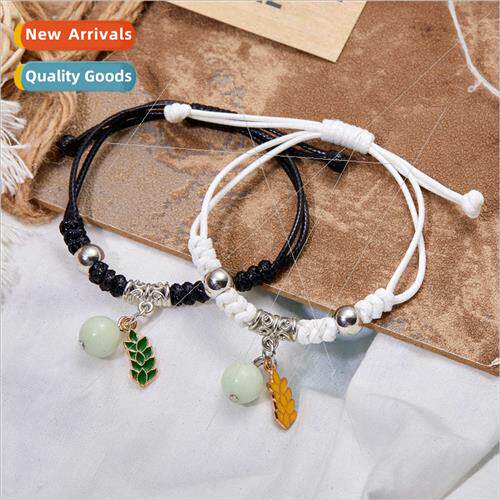 Santa Claus glow-in-the-dark couple braided bracelet set hun