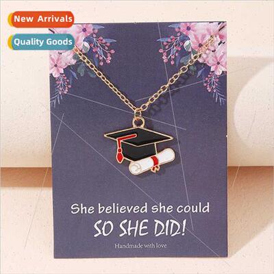 2022 new creative graduation souvenir gift bachelor cap neck
