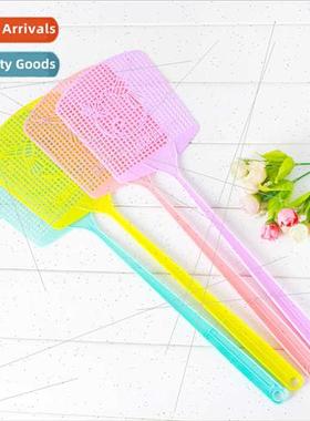 Large household plastic fly swatters extended handle mesh fl