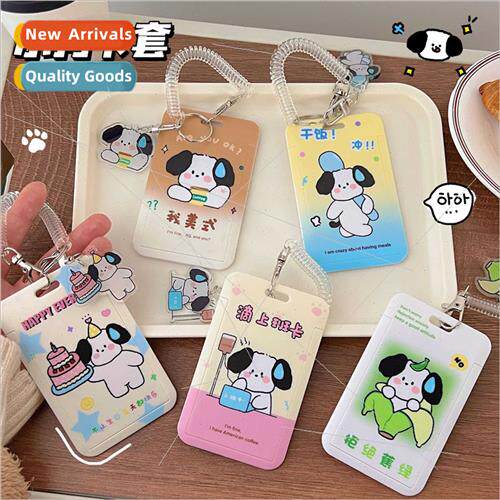 Access Card Holder ins female bus card case key chain all-in