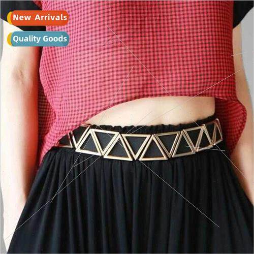 Korea Fashion Hundreds Triangle Metal Buckle Elastic ke Ribb