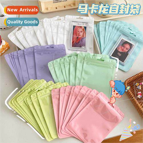 Macaron color self-sealing plastic bags thickened transparen