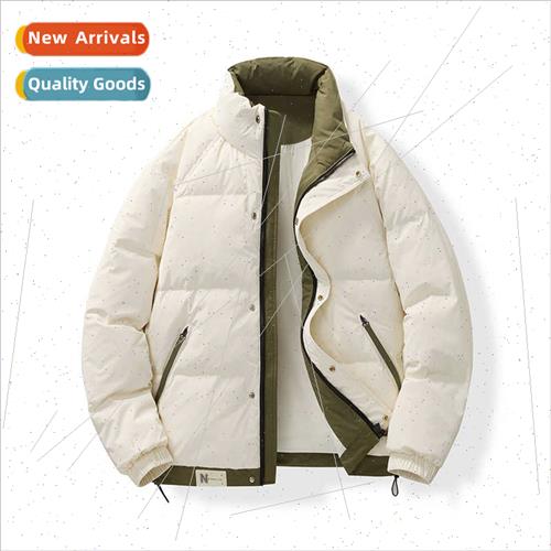 Whe duck down new fashion casual nd solid color warm jacket