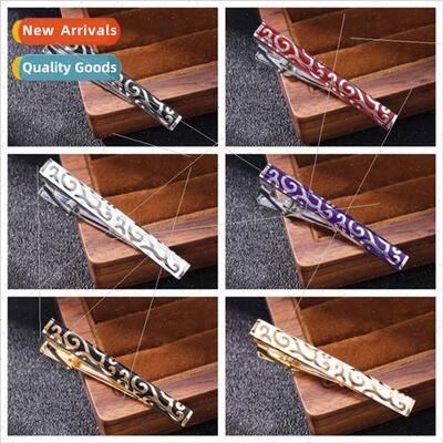 Men business enamel tie clip personalized rainbow personaliz
