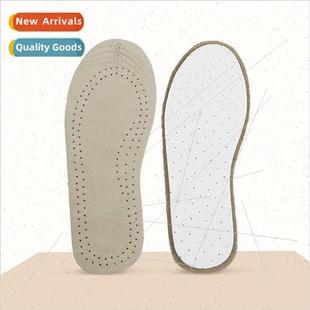 breathable sweat men cowhide cut insole can Children baby