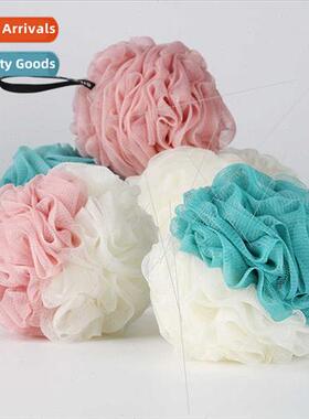 Large color blocking bath ball bath flower bath ball back ru