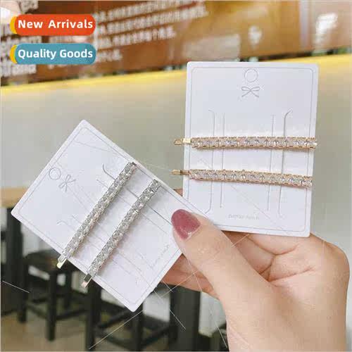 Korea new imation zirconia hair clips side clip Korean simpl