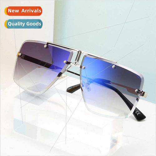Men Square Cut Edge Sunglasses 2019 Trend Cover Men Eyewear