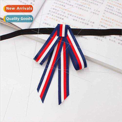 Student School Unim Bow Tie Striped Mini Ladies Lapel Flower