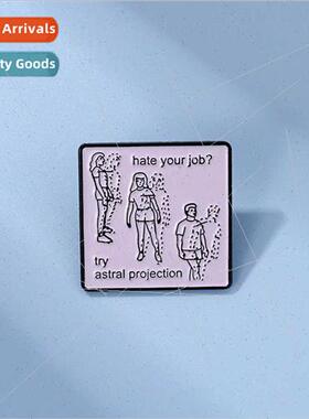 New creative fun letters hate your job personalized fashion