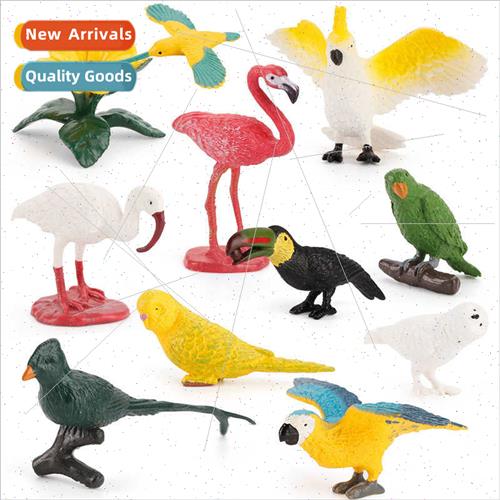 Children simulation animal bird model parrot flamingo toucan