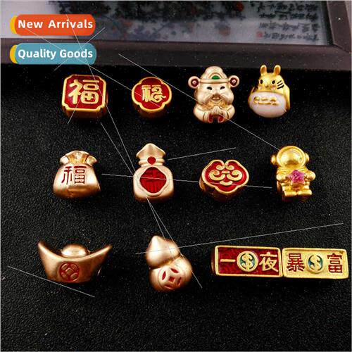 trans beads jewelry headbYuanbao God Fortune money gourd pen