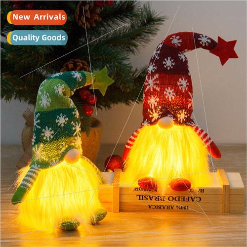 New Christmas new lighted Rudolph gnome faceless old man dol